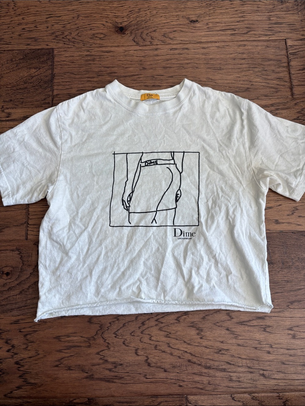 Boxy Dime MTL Underwear Campaign Graphic Cutoff T-Shirt